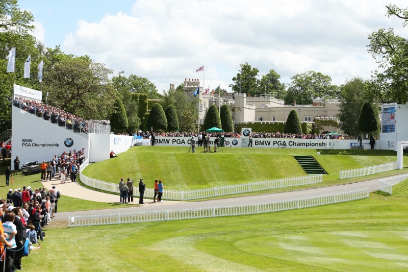 Abschlag 1 des Wentworth Club England auf der BMW PGA Championship 2014