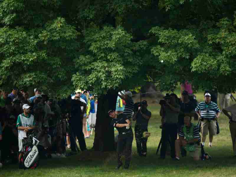 PGA Championship Walker unter Baum